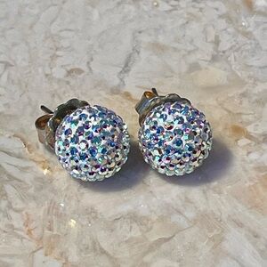 Sparkling Crystal Stud Earrings